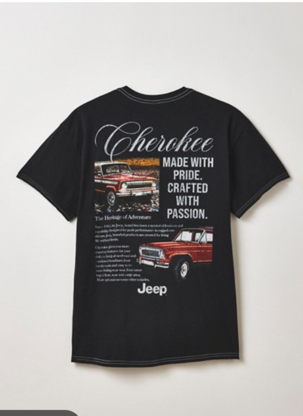 Urban Outfitters Jeep Vintage Ad Graphic Tee Shirt Large NEW